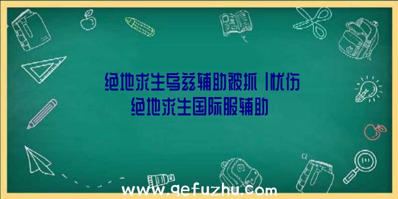 「绝地求生乌兹辅助被抓」|忧伤绝地求生国际服辅助